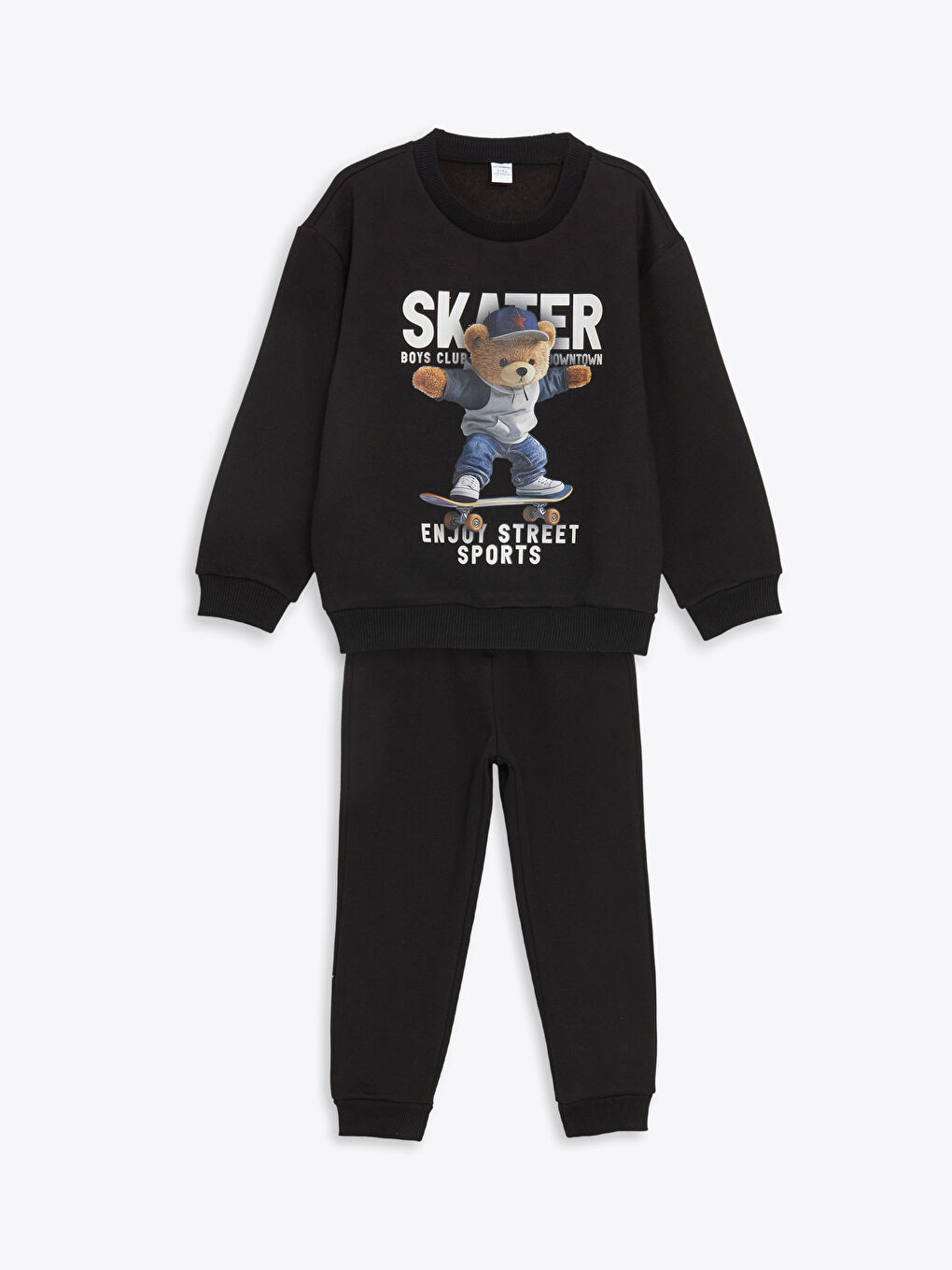 Komplet Trenerka za Dečake sa Printom Mede i Pantalone 2 Komada