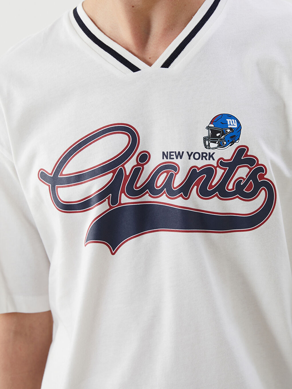 V Neck NFL Printed Men's T-Shirt-2