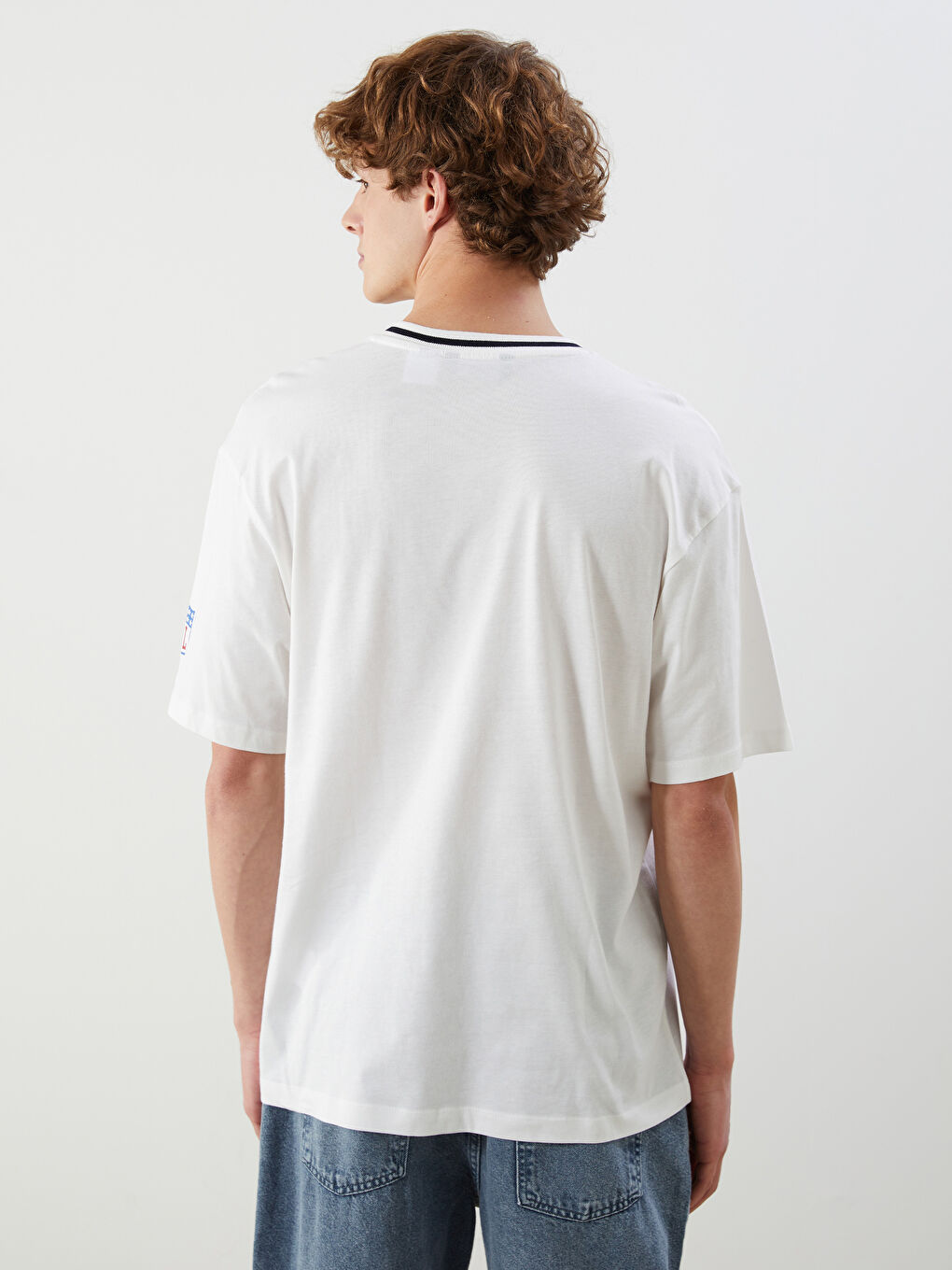 V Neck NFL Printed Men's T-Shirt-3