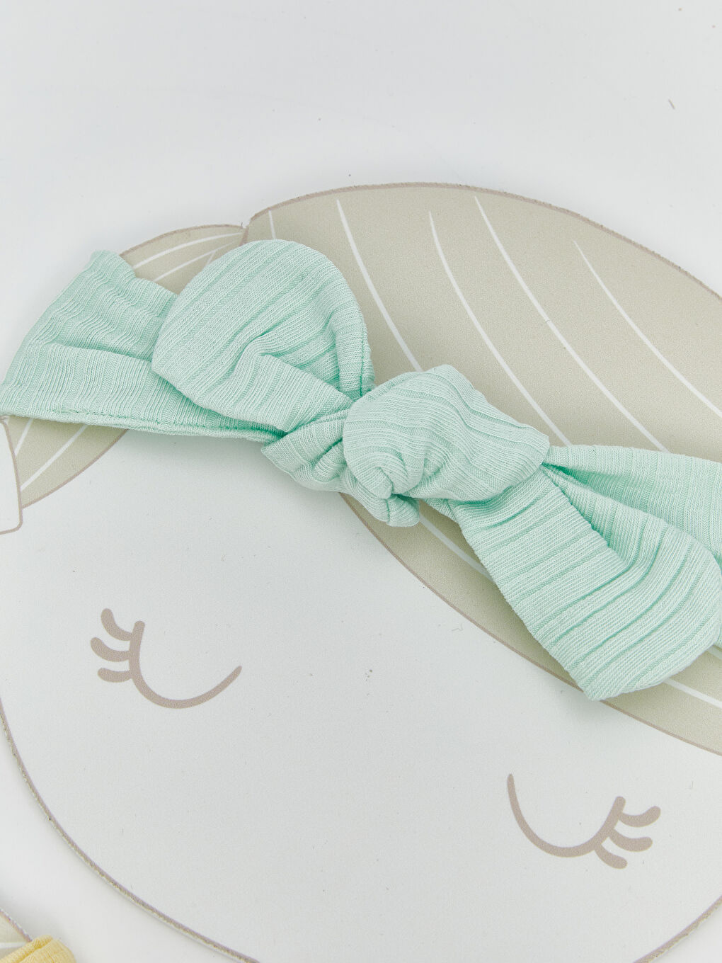 Pembe Fiyonk Detaylı Kız Bebek Saç Bandı 3'lü-3