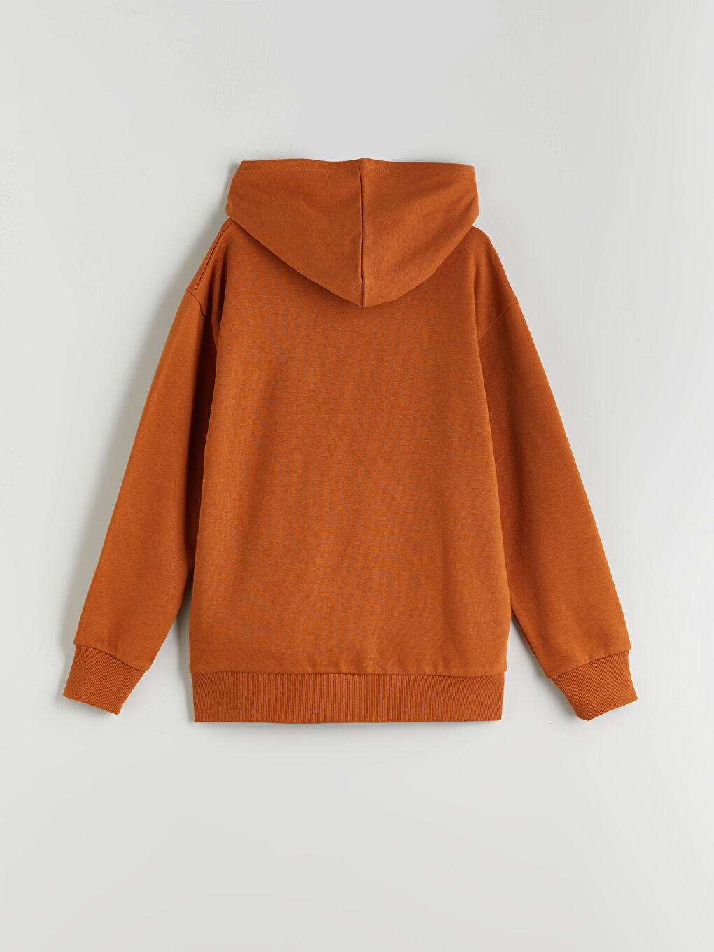 Kahverengi Kapüşonlu Erkek Çocuk Sweatshirt-1