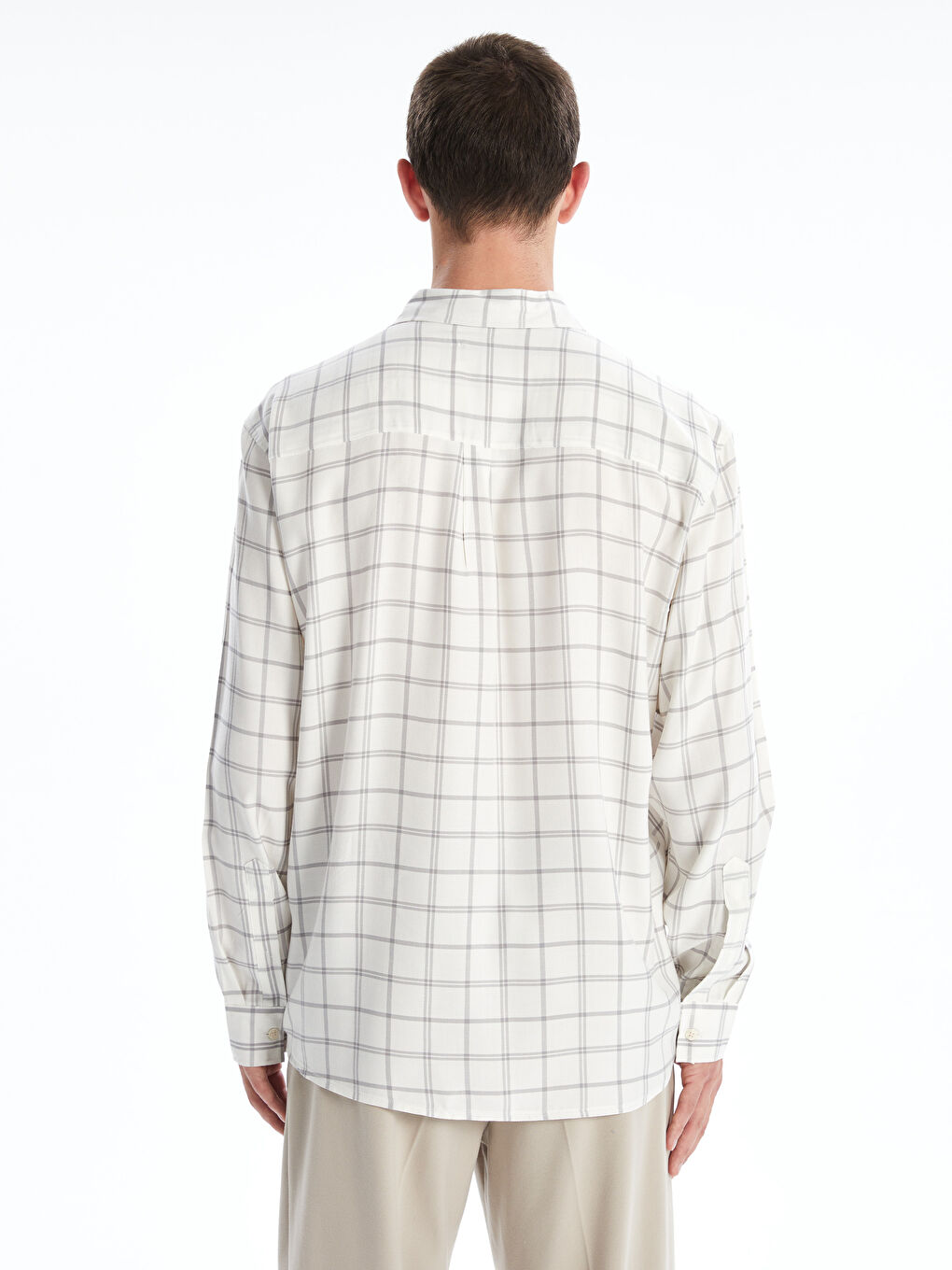 Comfortable Fit Long Sleeve Plaid Men's Shirt -S5N851Z8-LLX