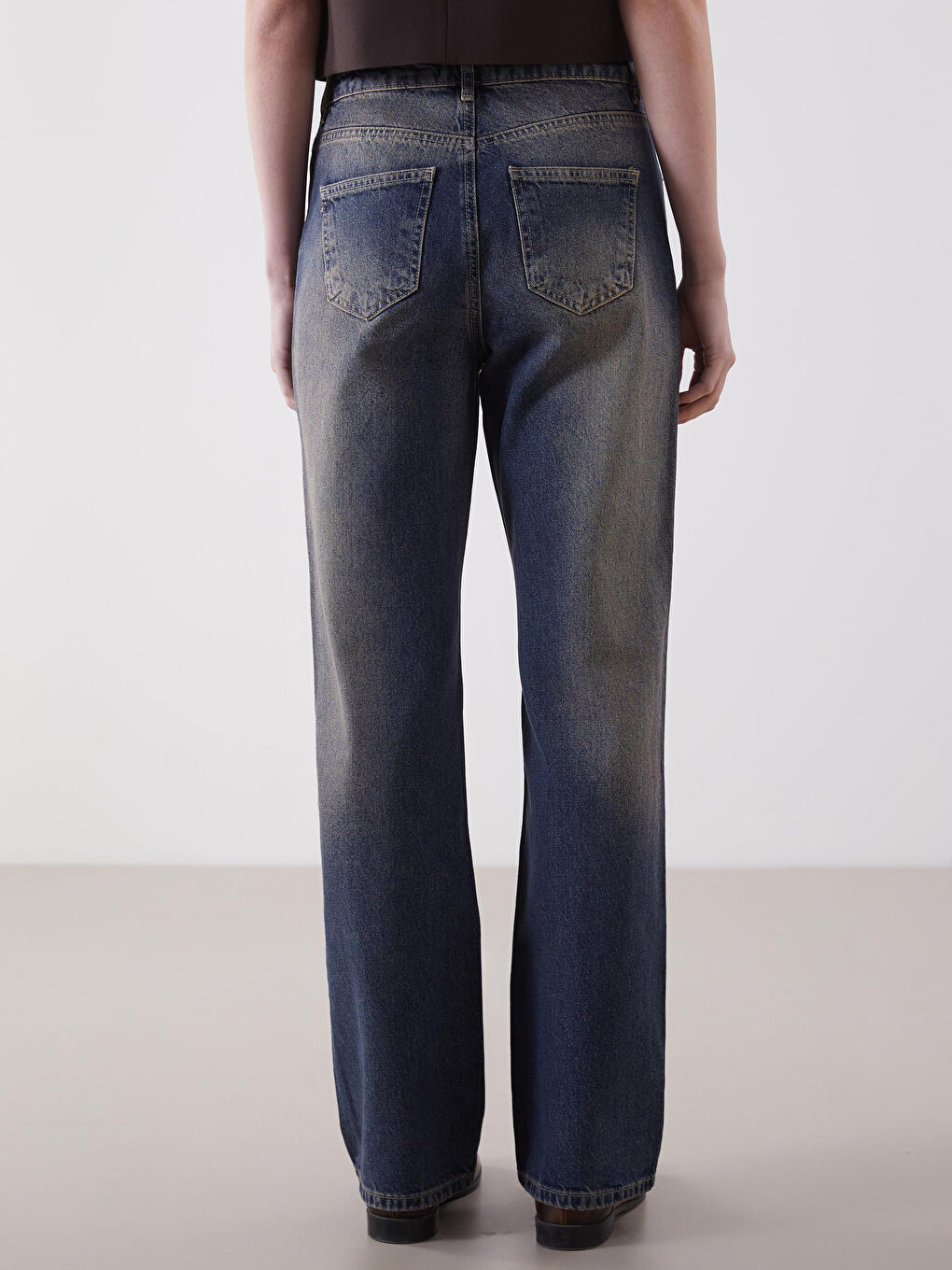 Straight Fit Women's Denim Trousers -S5N870Z8-507