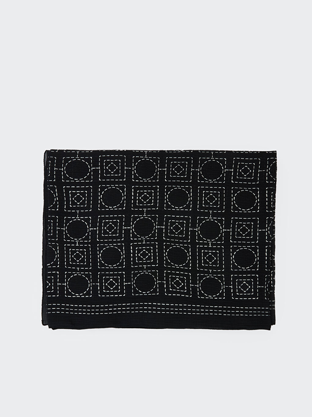 LCW Modest Siyah Desenli Kadın Şal - 1