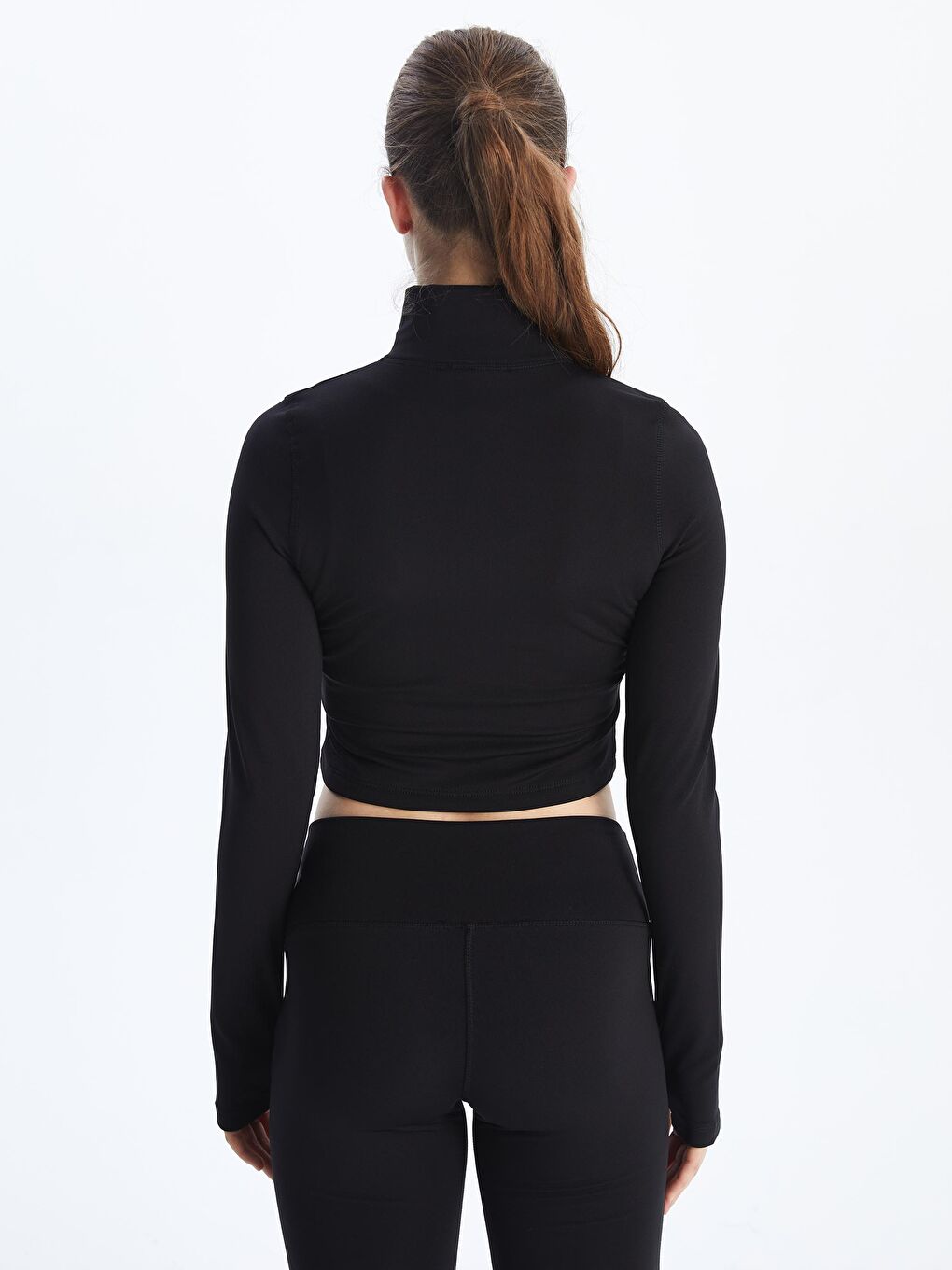 Funnel Neck Women's Zip-Up Sweatshirt -S5N887Z8-CVL
