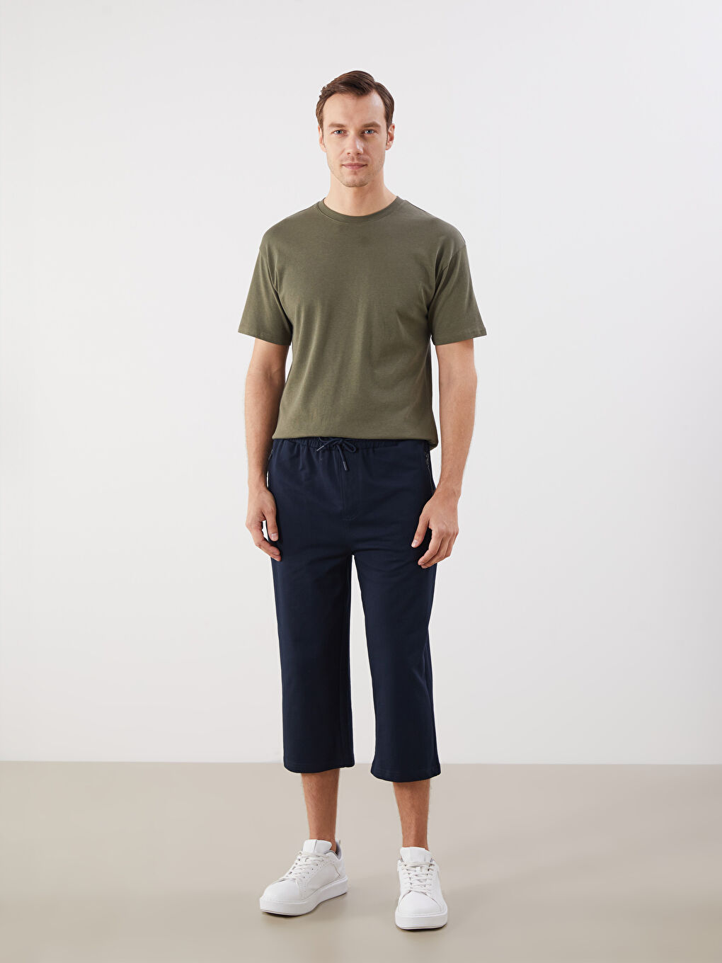 Lacivert Standart Kalıp Erkek Şort