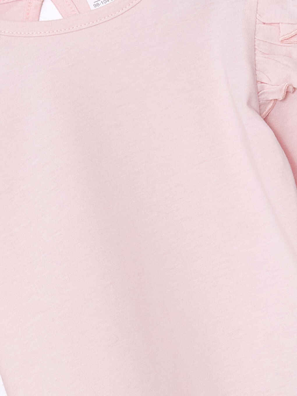 Beyaz Bisiklet Yaka Baskılı Kız Çocuk Tişört 3'lü-5