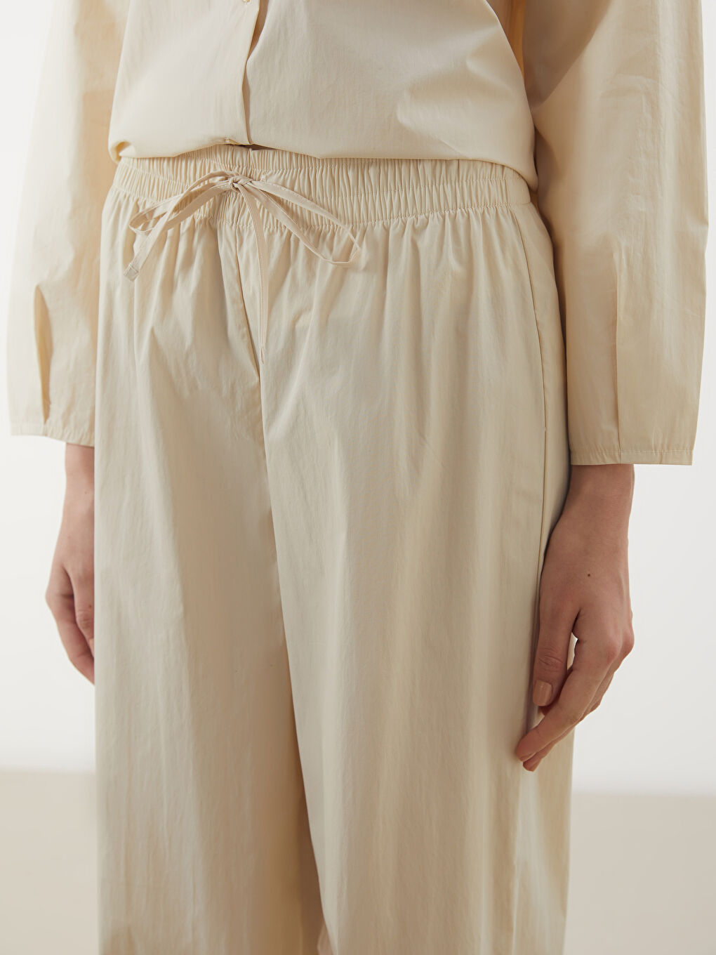 Elastic Waist Wide Leg Women's Trousers -S5N937Z8-FEJ