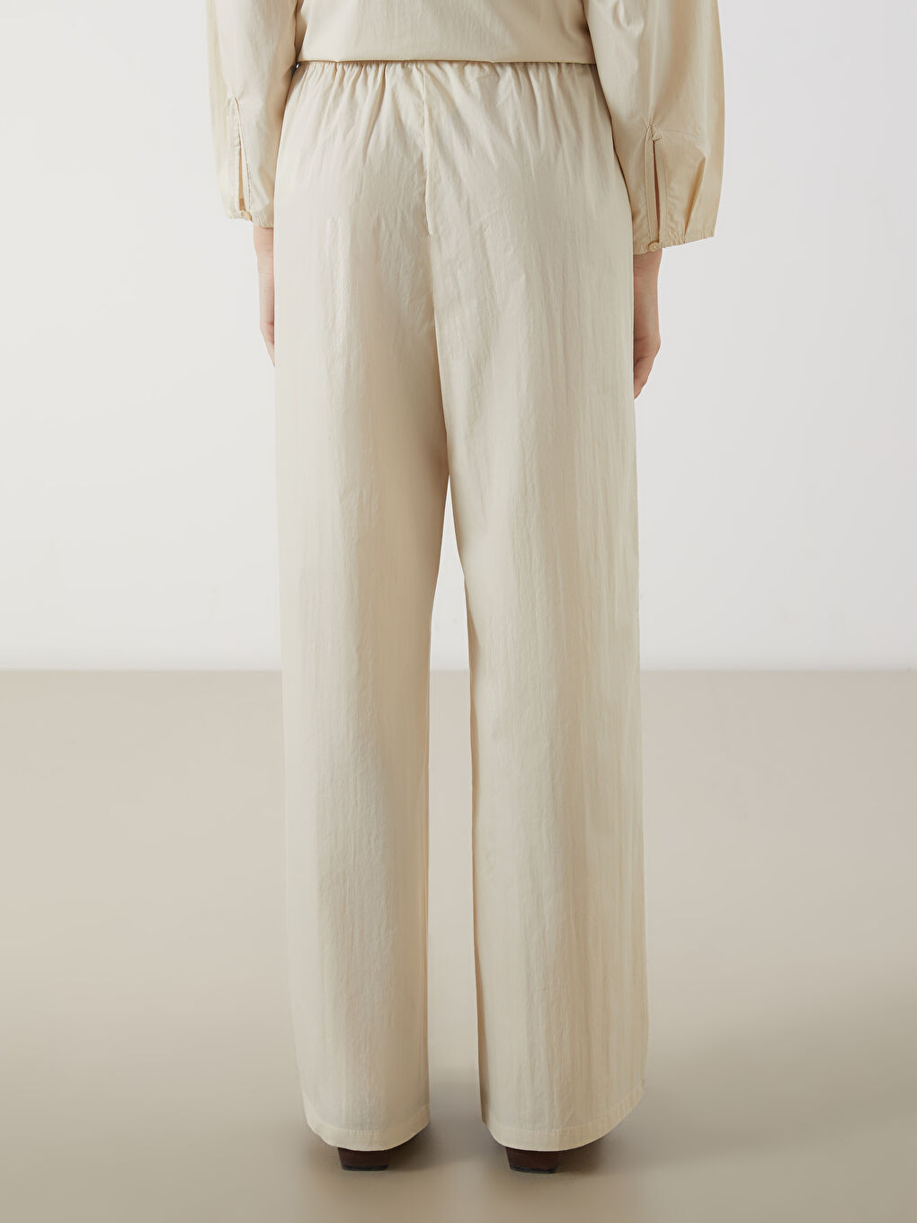Elastic Waist Wide Leg Women's Trousers -S5N937Z8-FEJ