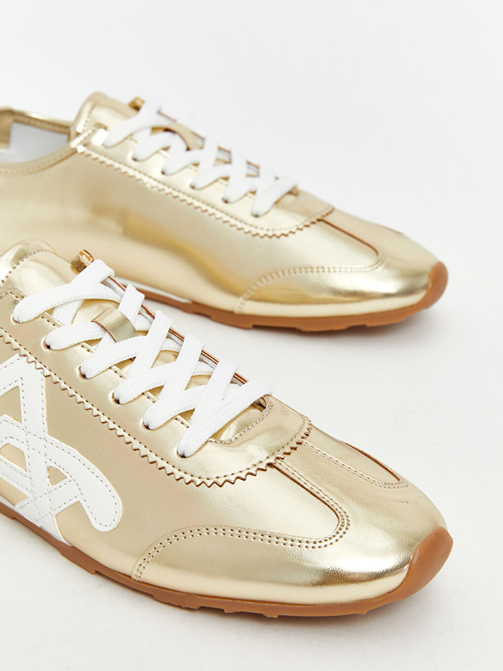 Sarı Bağcıklı Kadın Spor Ayakkabı-2