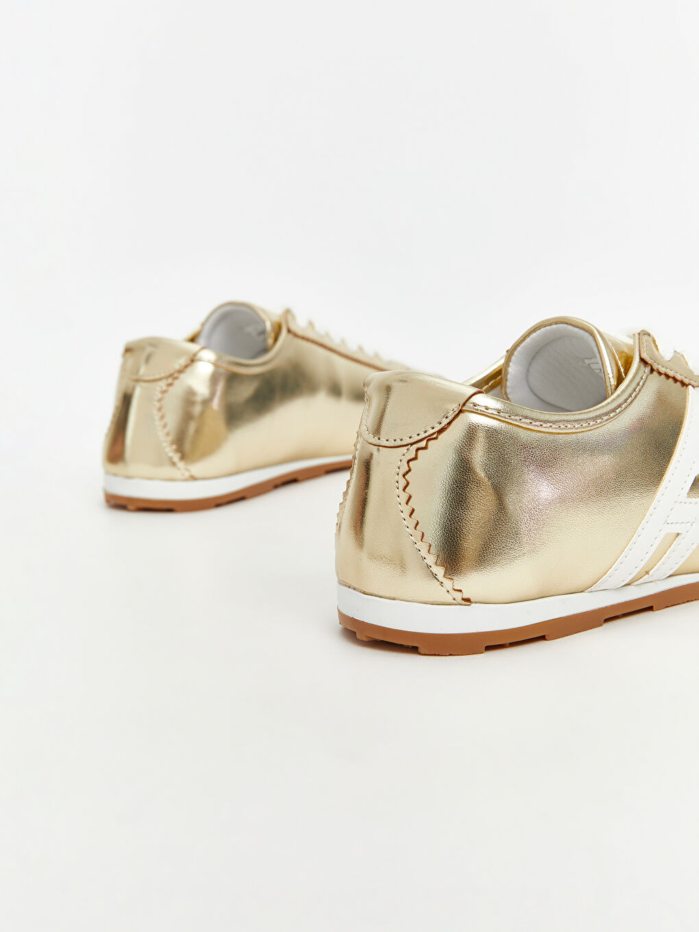 Sarı Bağcıklı Kadın Spor Ayakkabı-4