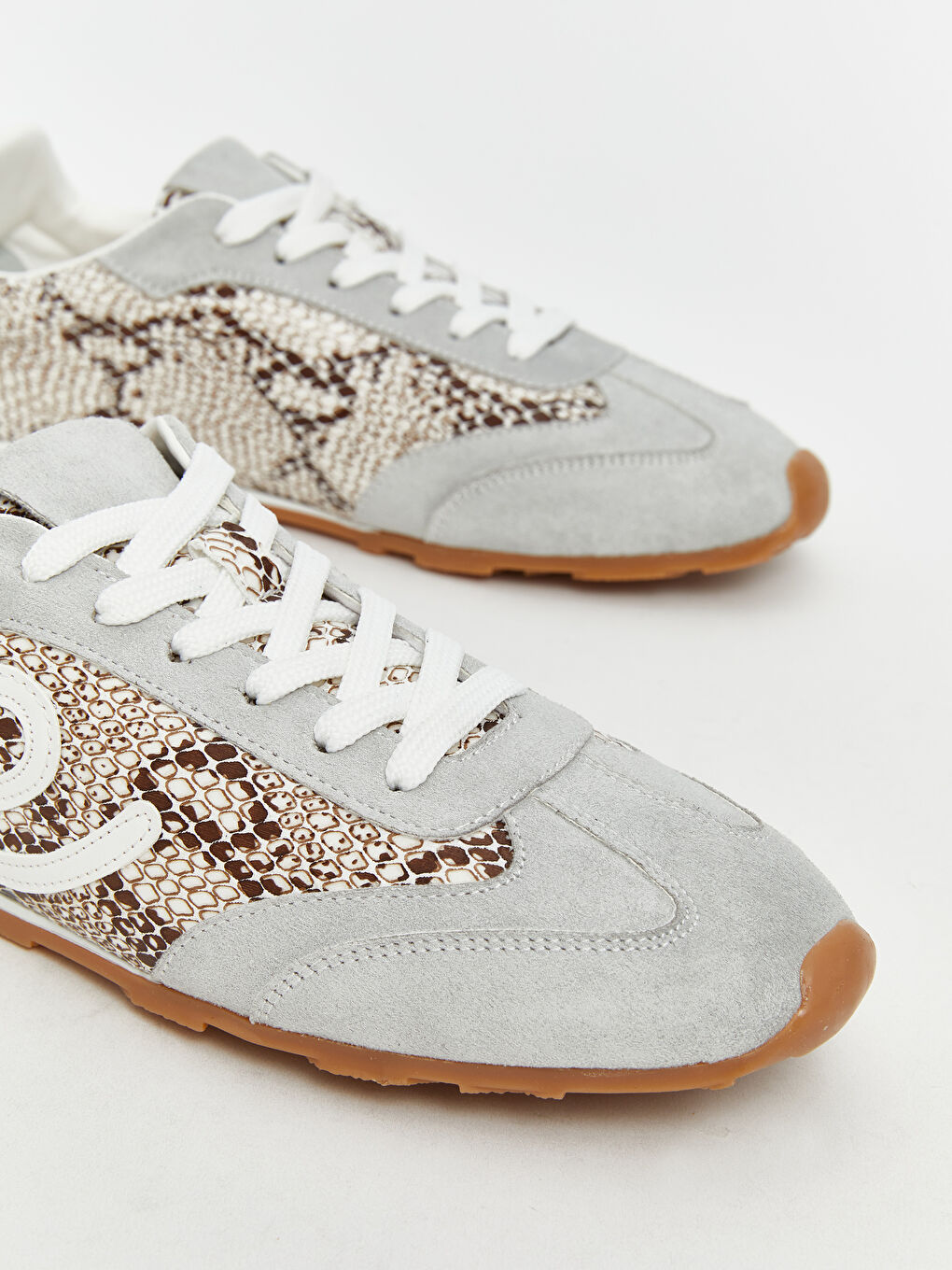 Gri Desenli Kadın Spor Ayakkabı-2