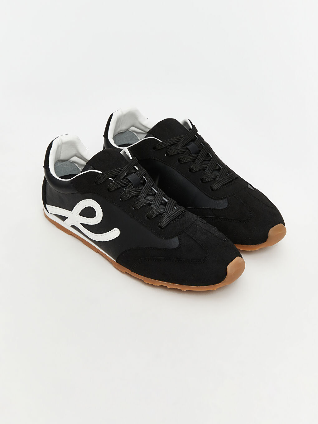 Siyah Desenli Kadın Spor Ayakkabı