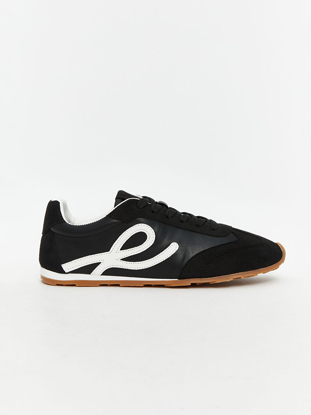 Siyah Desenli Kadın Spor Ayakkabı-1