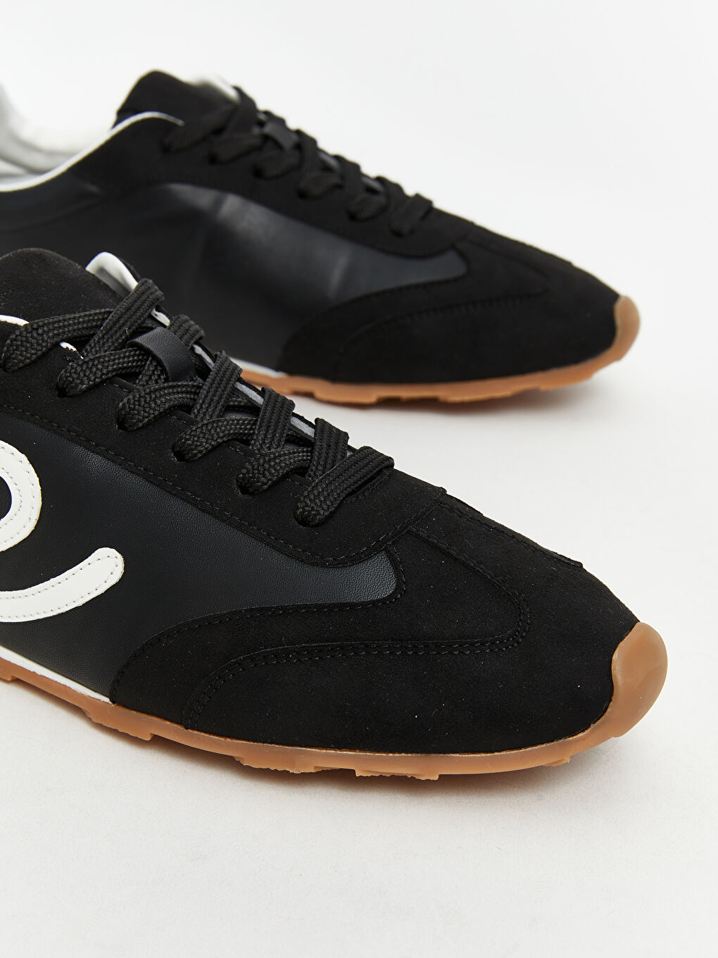 Siyah Desenli Kadın Spor Ayakkabı-2