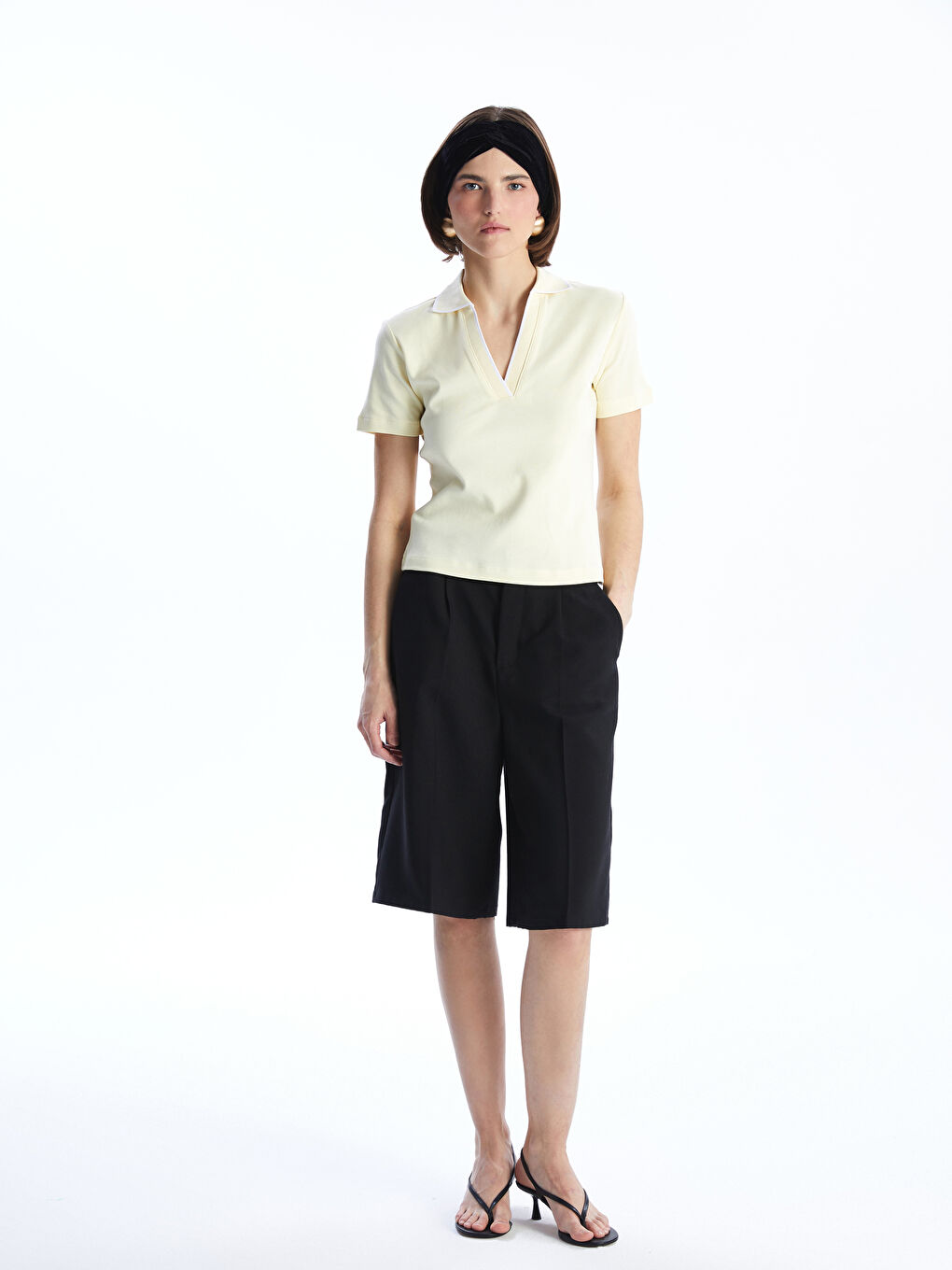 Polo Neck Women's T-Shirt -S5N991Z8-FDR