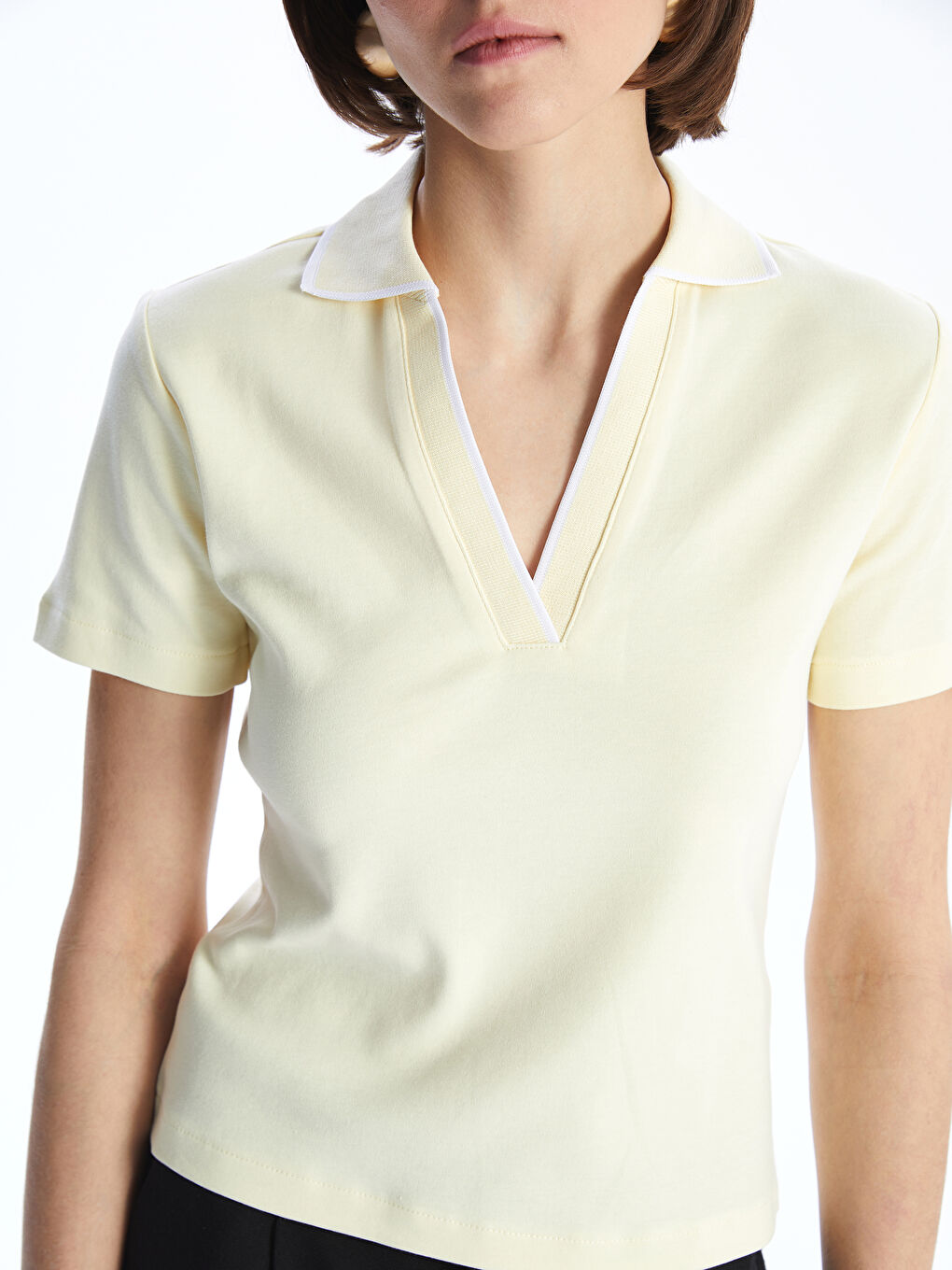 Polo Neck Women's T-Shirt -S5N991Z8-FDR