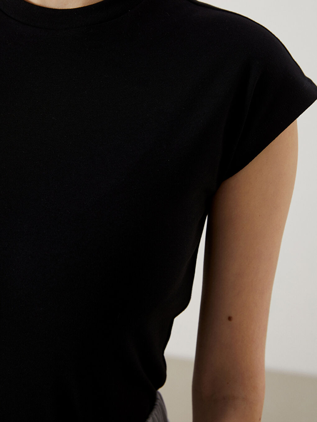 Crew Neck Women's Tunic -S5NA01Z8-CVL