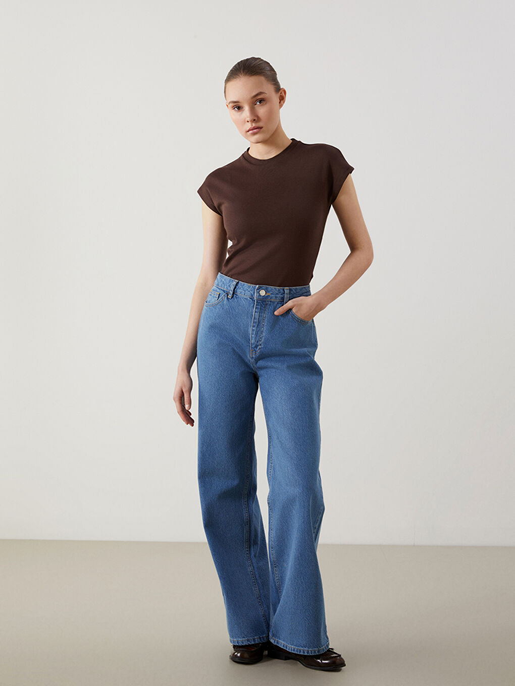 تونیکی ژنانەی یەخە خڕ-1