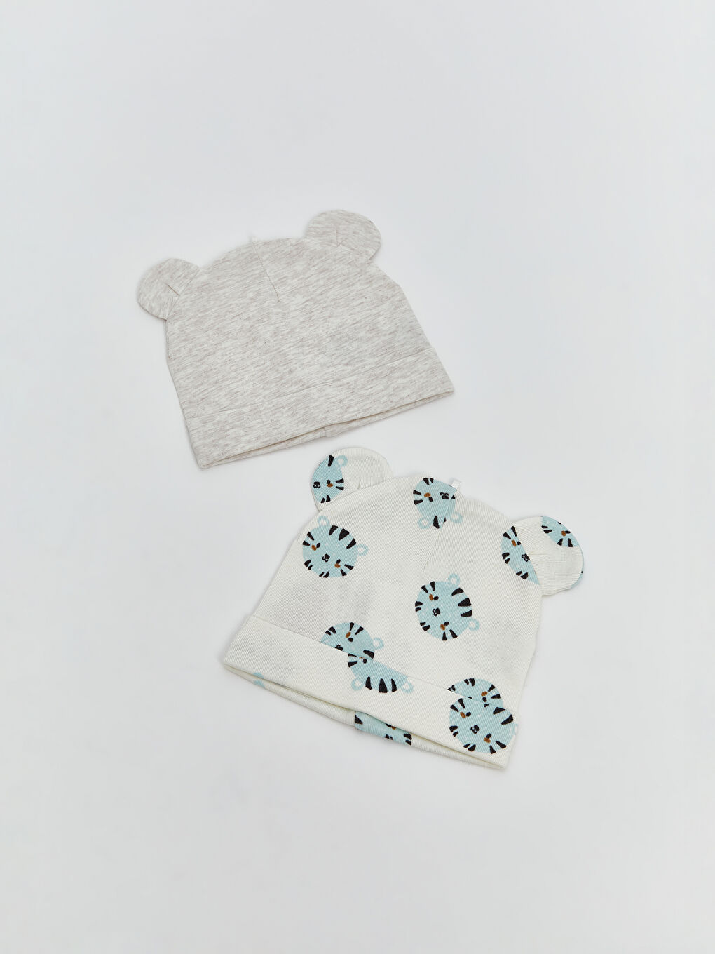Ear Detail Boys' Baby Hat 2-Pack -S5NA33Z1-LRA