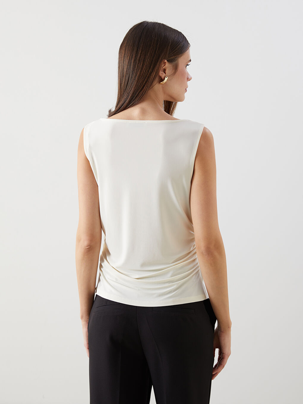 Flowy Collar Women's Blouse -S5NA47Z8-FDL