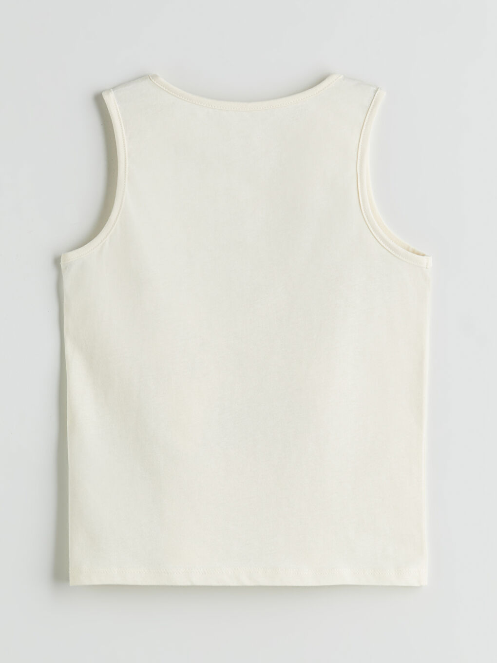 Crew Neck Printed Boys' Vest-1