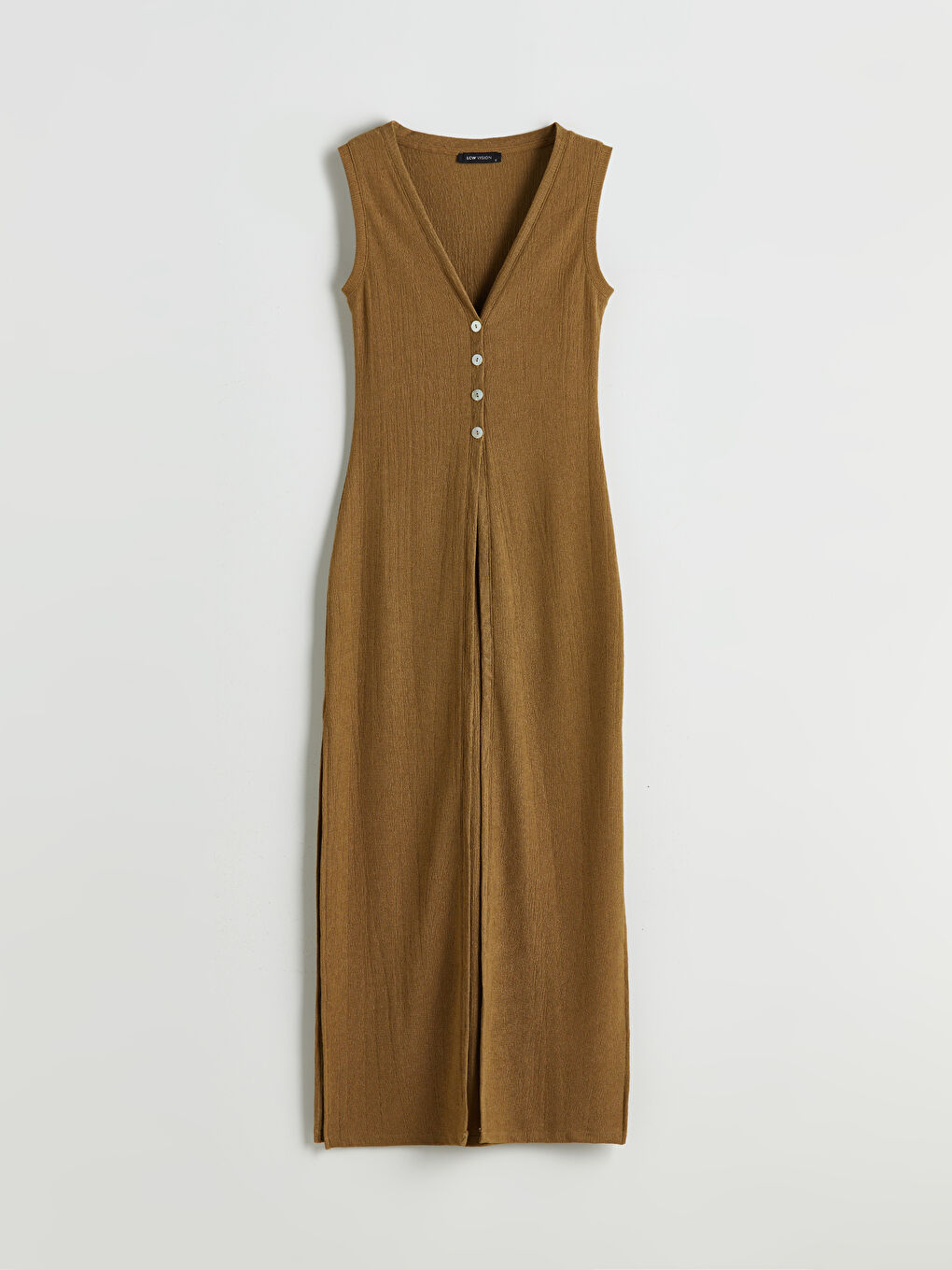 V-Neck Textured Dress -S5NA72Z8-HCB