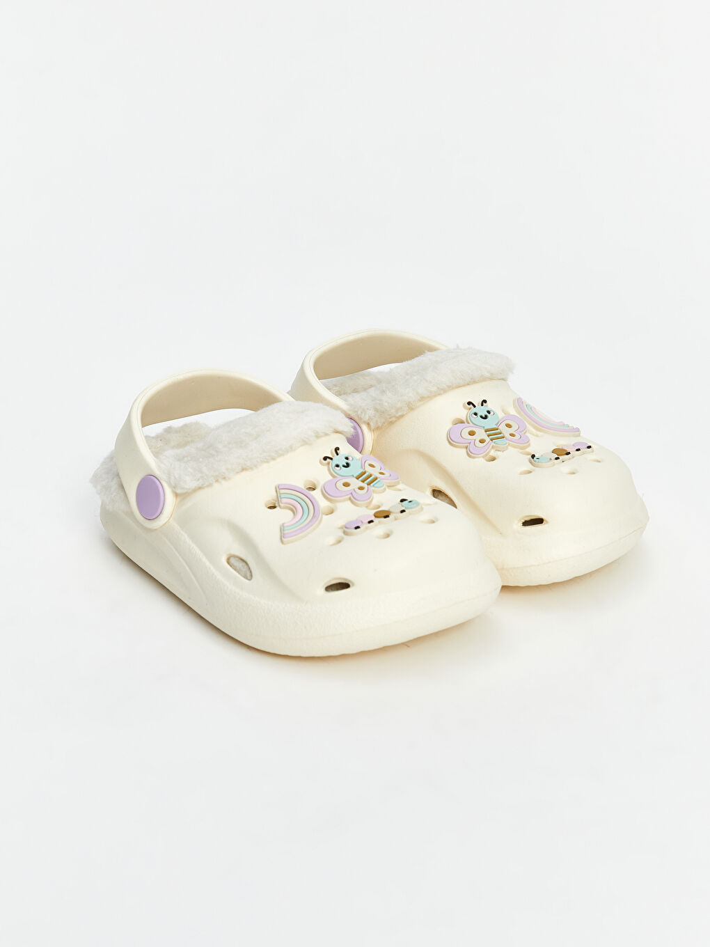 LCW STEPS Bej Baskılı Kız Bebek Sandalet