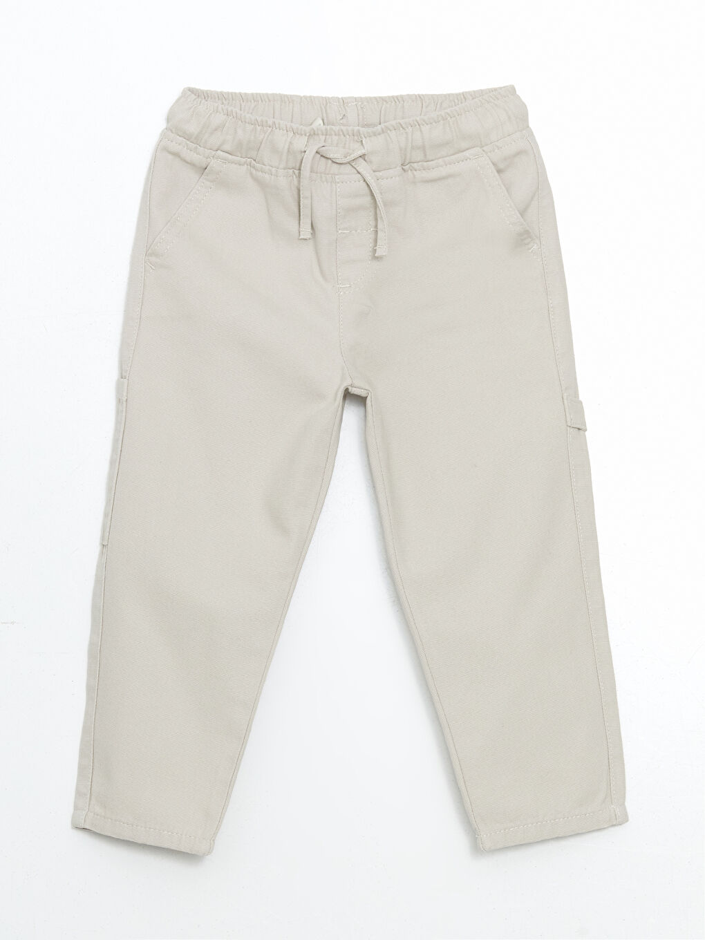 Gri Beli Lastikli Erkek Çocuk Pantolon