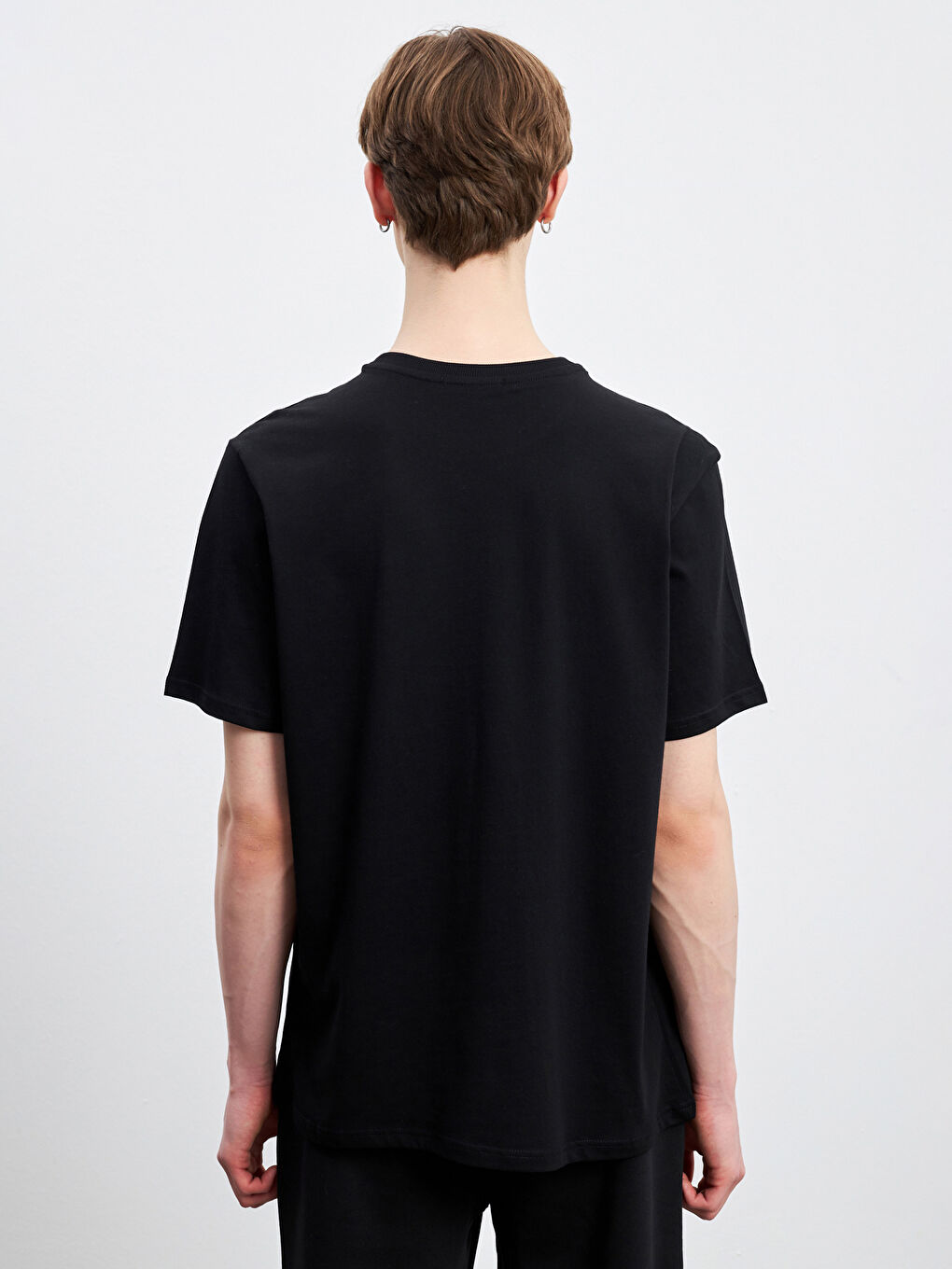 Crew Neck Printed Jersey Men's T-Shirt-3