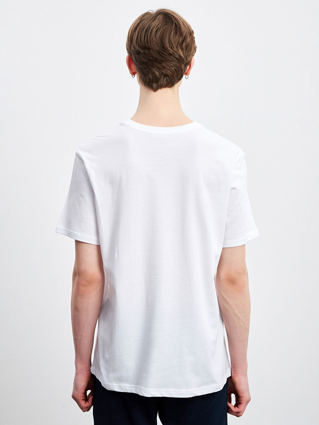 T-shirt en Jersey Imprimé à Col Rond pour Hommes-3