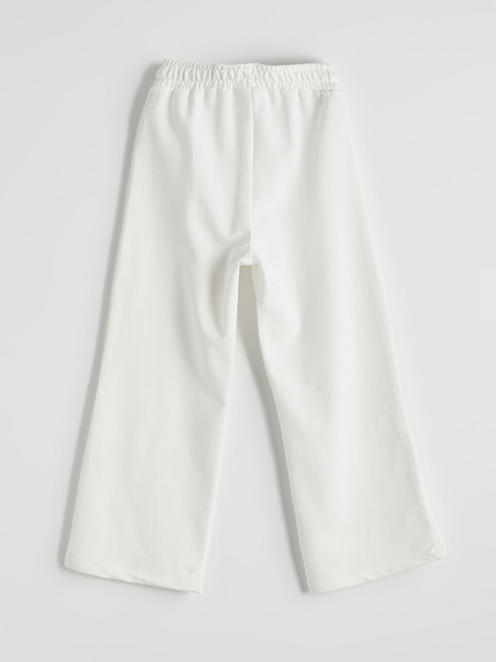 қыздарға арналған дөңгелек жағалы тігісті және періште принтті футболка мен спорт шалбар жинағы-6