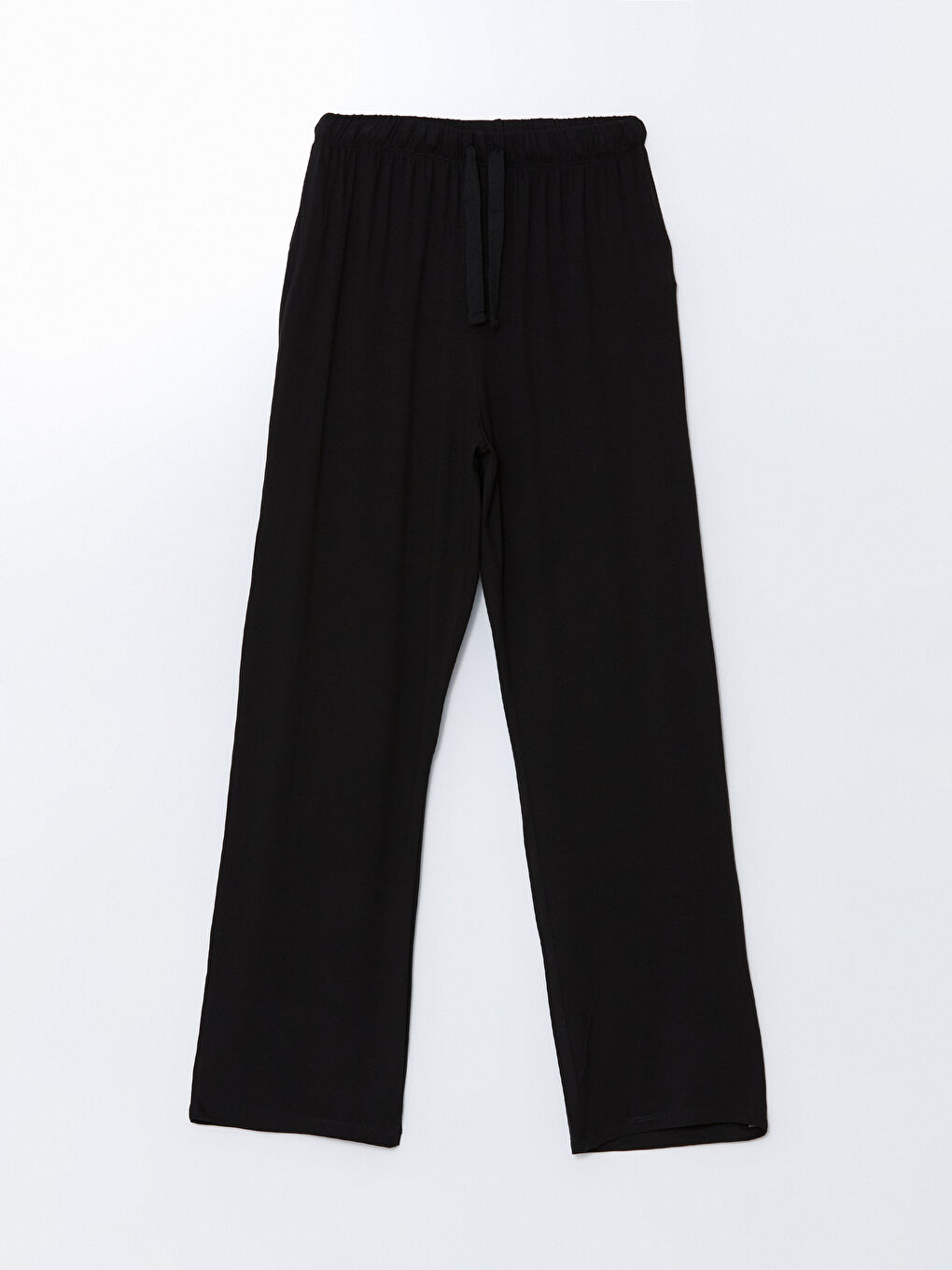 Siyah Bisiklet Yaka Dantel Detaylı Kadın Pijama Takımı-8