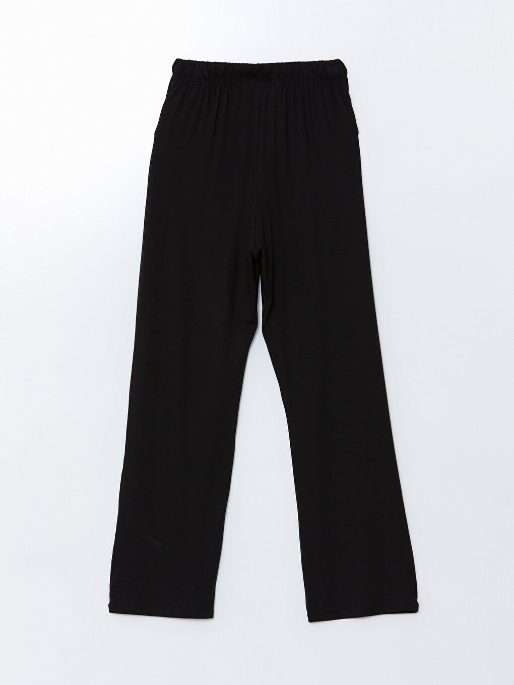 Siyah Bisiklet Yaka Dantel Detaylı Kadın Pijama Takımı-9