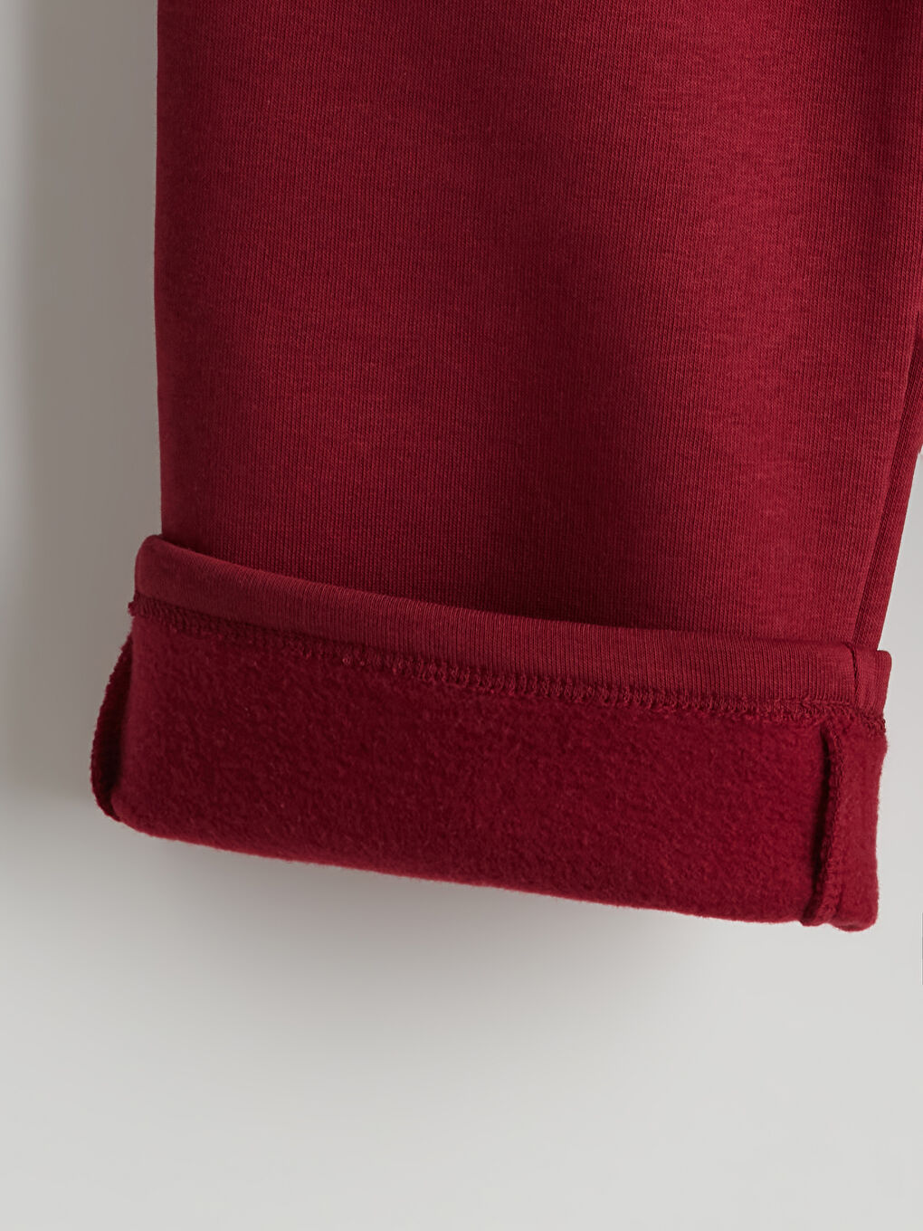 Bordo Kız Çocuk Kalın Eşofman Altı-1