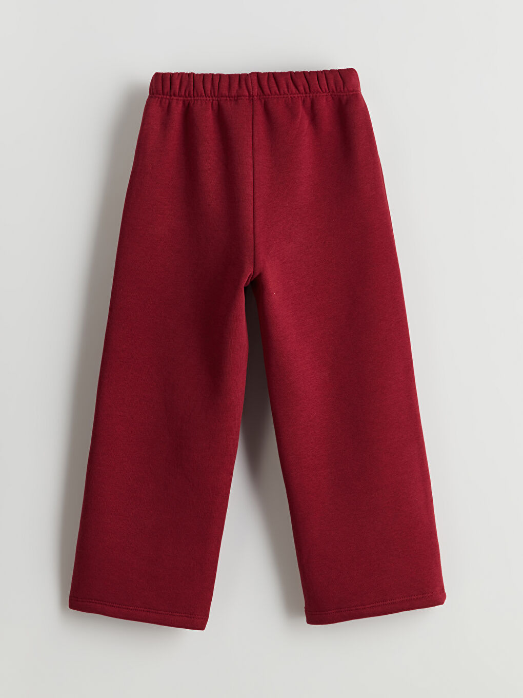 Bordo Kız Çocuk Kalın Eşofman Altı-2