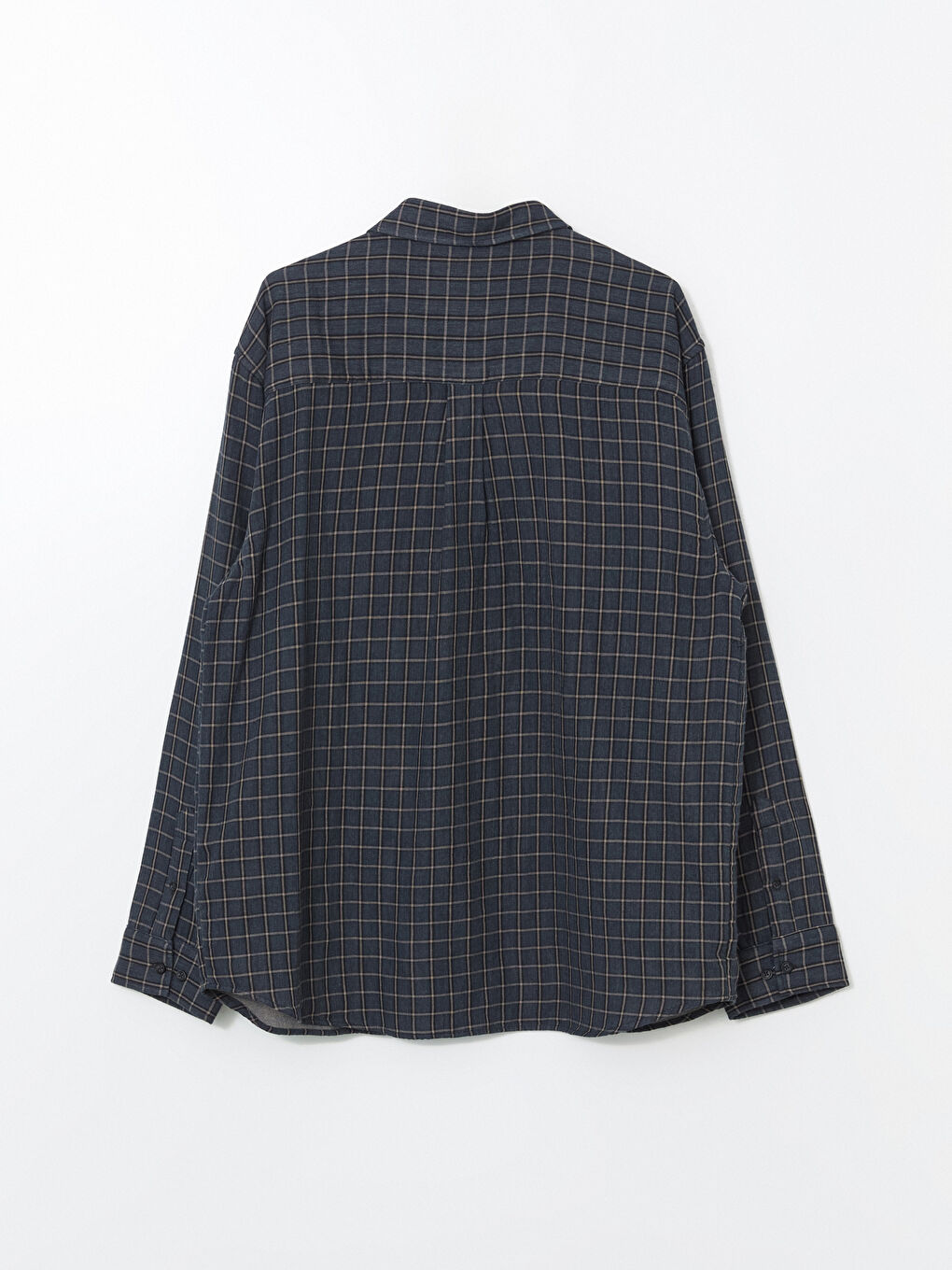 Comfortable Fit Long Sleeve Plaid Men's Shirt -S5NB59Z8-LN6