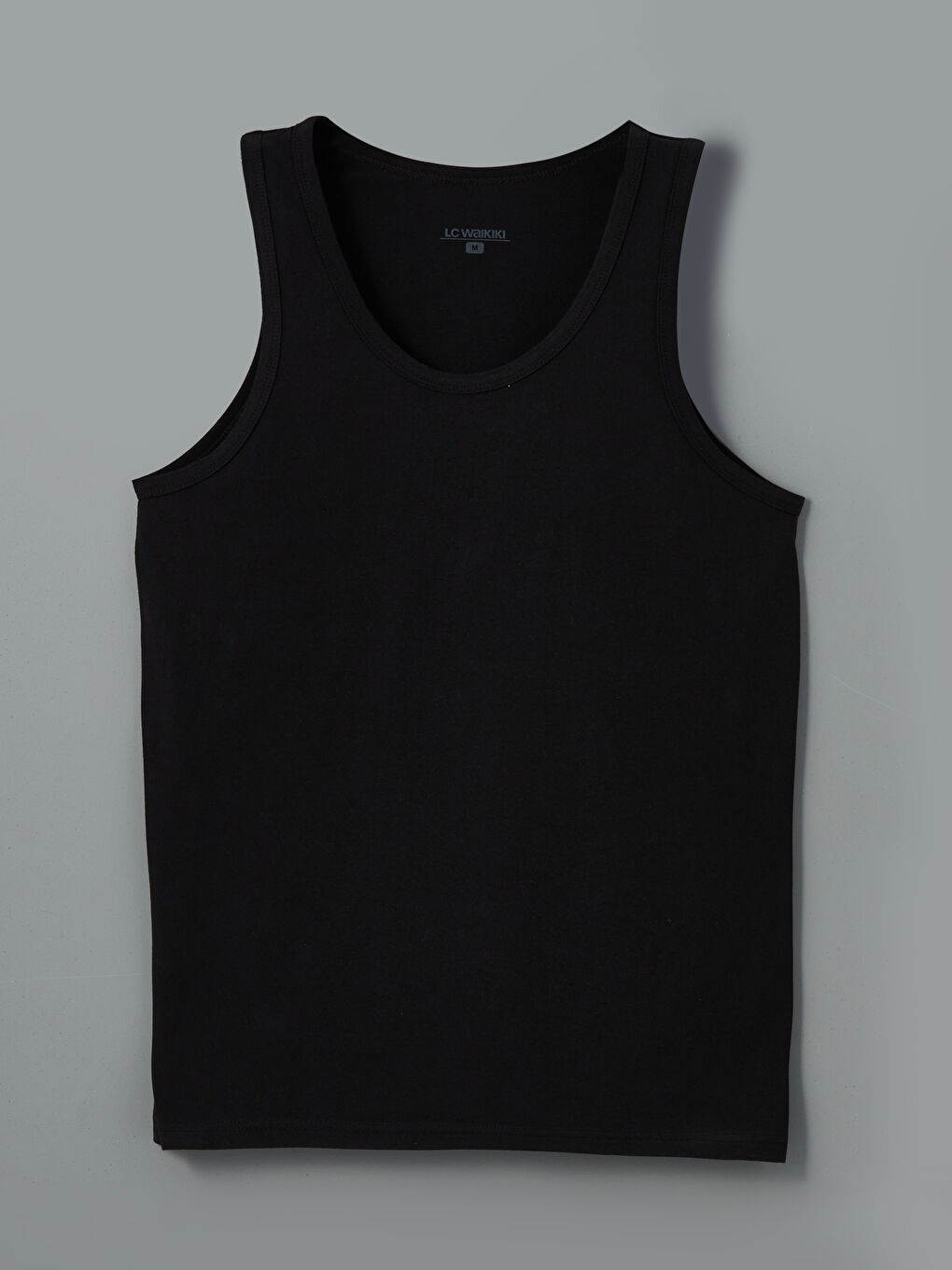 Beyaz U Yaka Penye Erkek Atlet 5'li-11