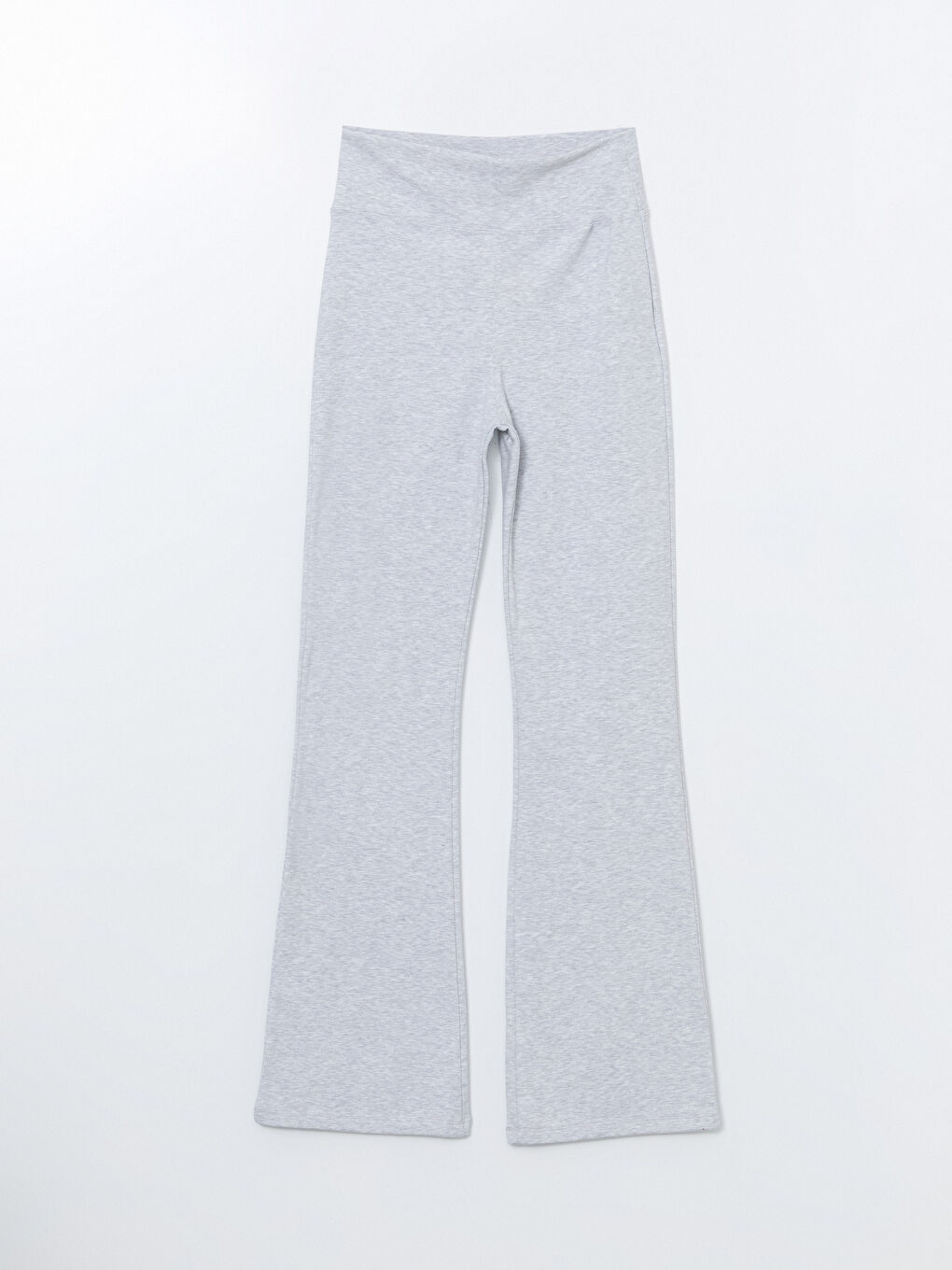 Gri Beli Lastikli Kadın Spor Eşofman Altı-4