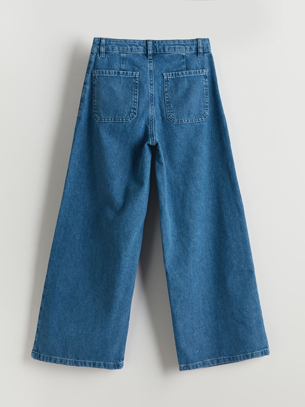 Girl's Jean Trousers with Adjustable Elastic Waist -S5NC39Z4-H45