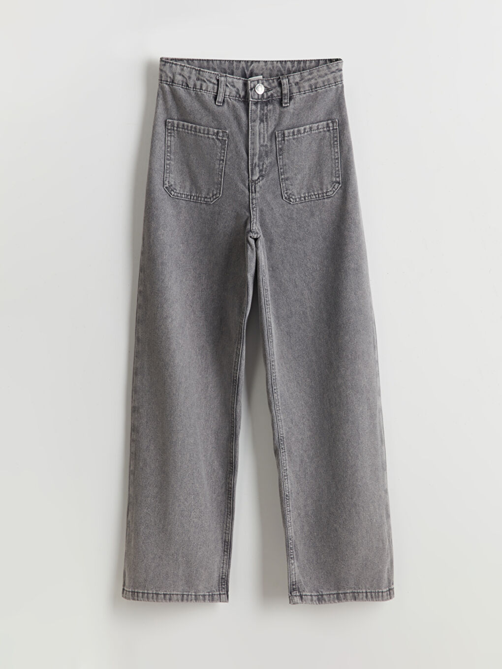 Girl's Jean Trousers with Adjustable Elastic Waist -S5NC39Z4-SHN