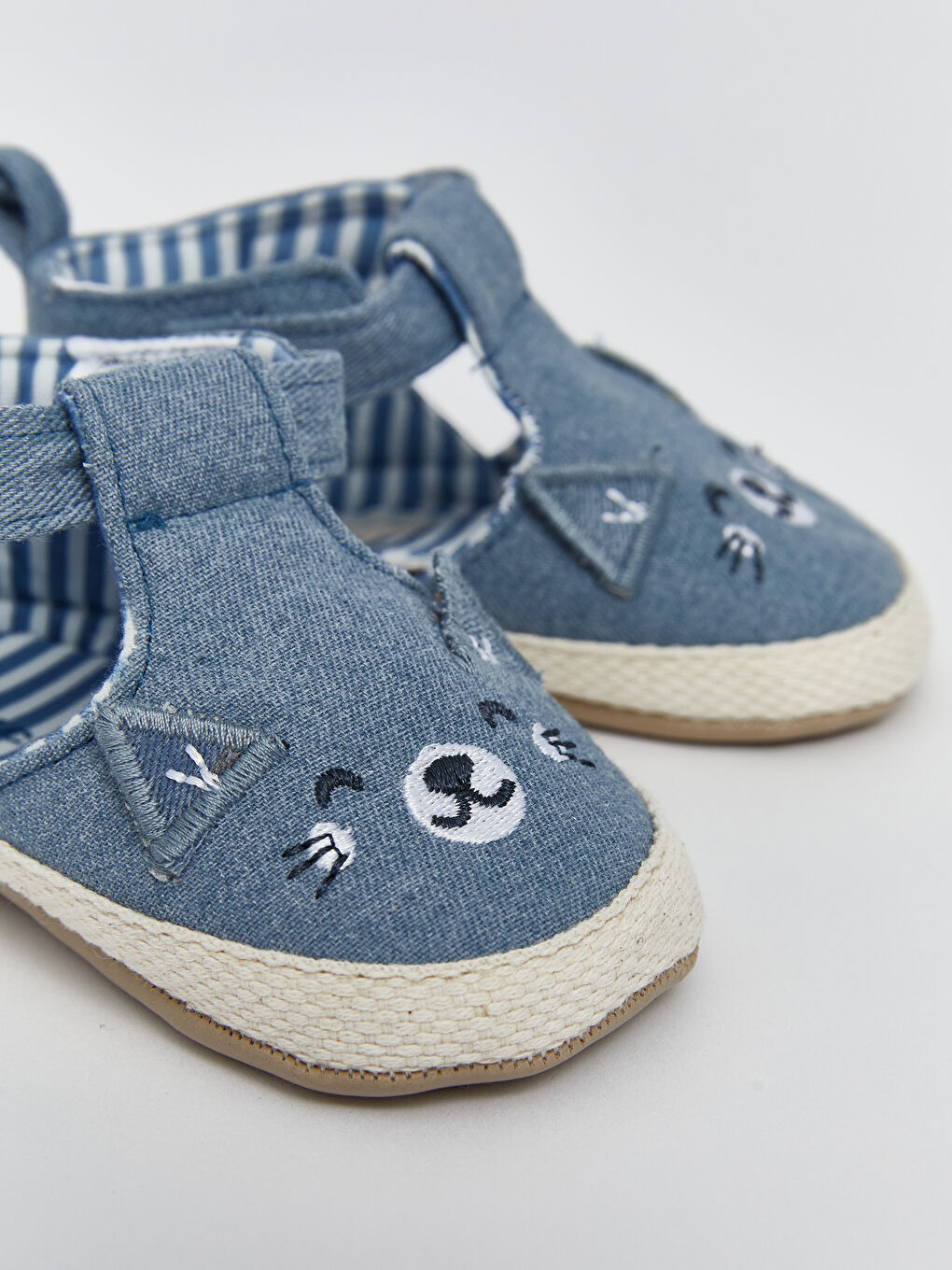 Mavi Hayvan Figürlü Erkek Bebek İlk Adım Ayakkabısı-1