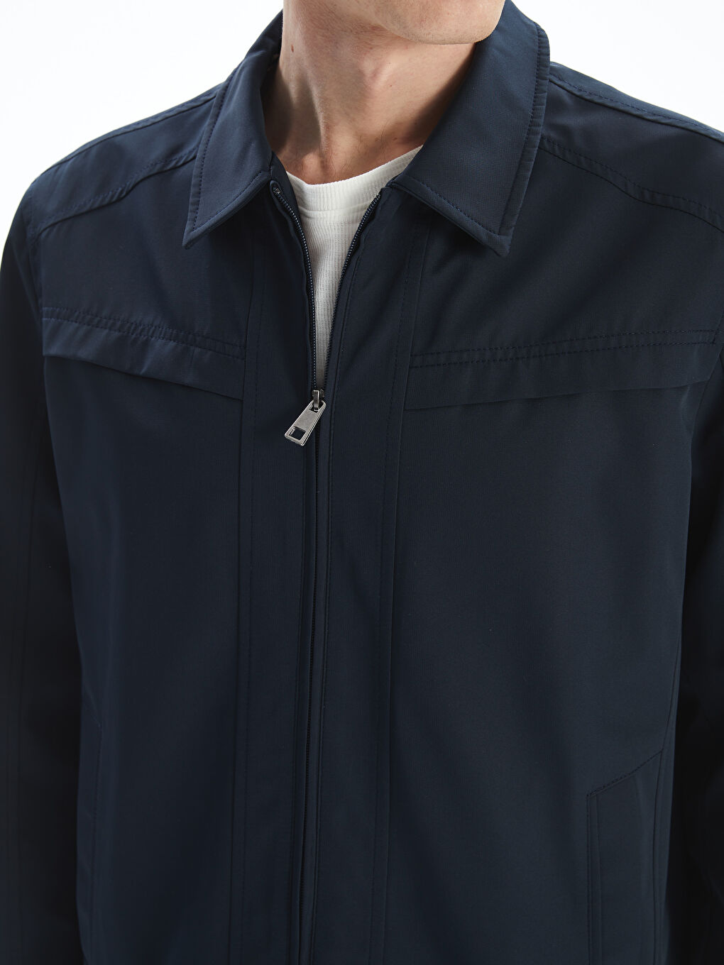 LCWAIKIKI Classic Standard Fit Collared Neck Men's Coat -S5NC98Z8-RFD