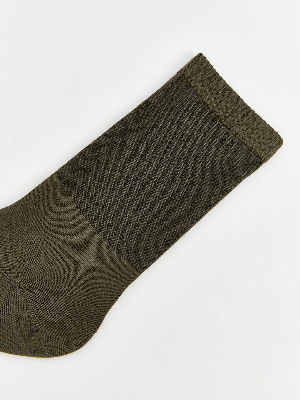 Haki Rahat Lastikli Dikişsiz Bambu Erkek Çorap-1