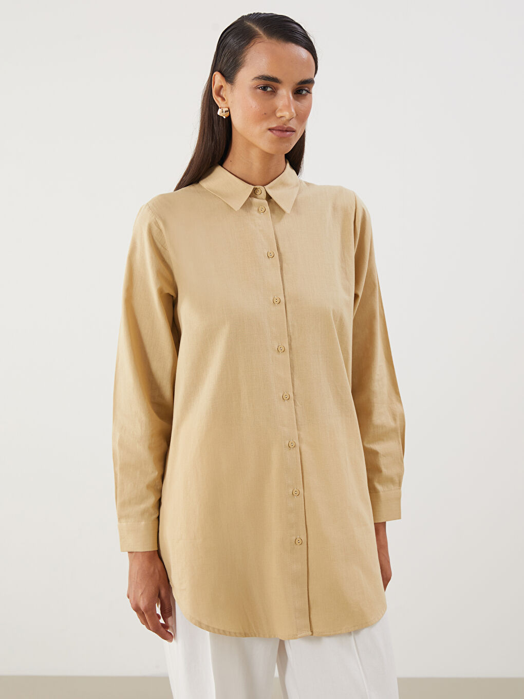 LCWAIKIKI Classic Regular Fit Women's Shirt Tunic -S5ND21Z8-FPF