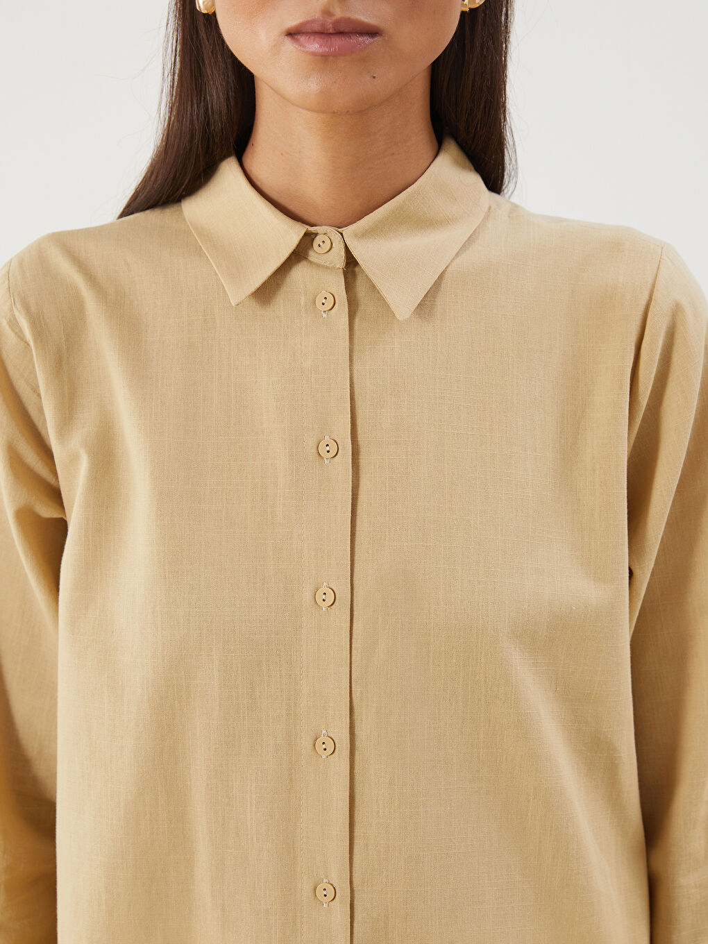 LCWAIKIKI Classic Regular Fit Women's Shirt Tunic -S5ND21Z8-FPF