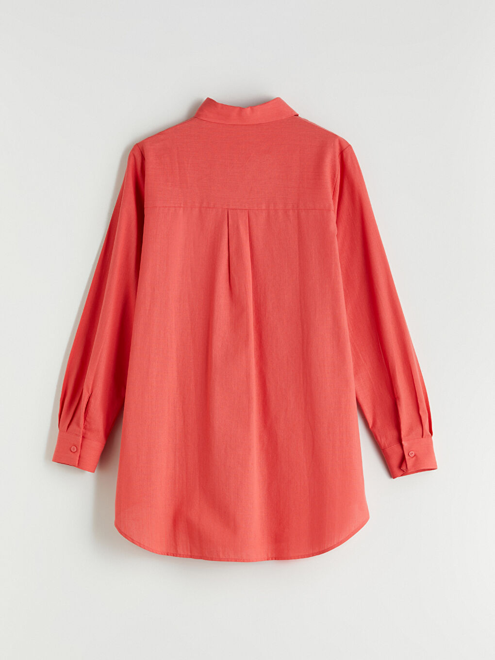 Kırmızı Regular Fit Kadın Gömlek Tunik-5