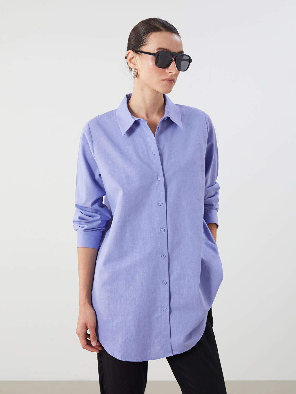 LCWAIKIKI Classic Regular Fit Women's Shirt Tunic -S5ND21Z8-KYN