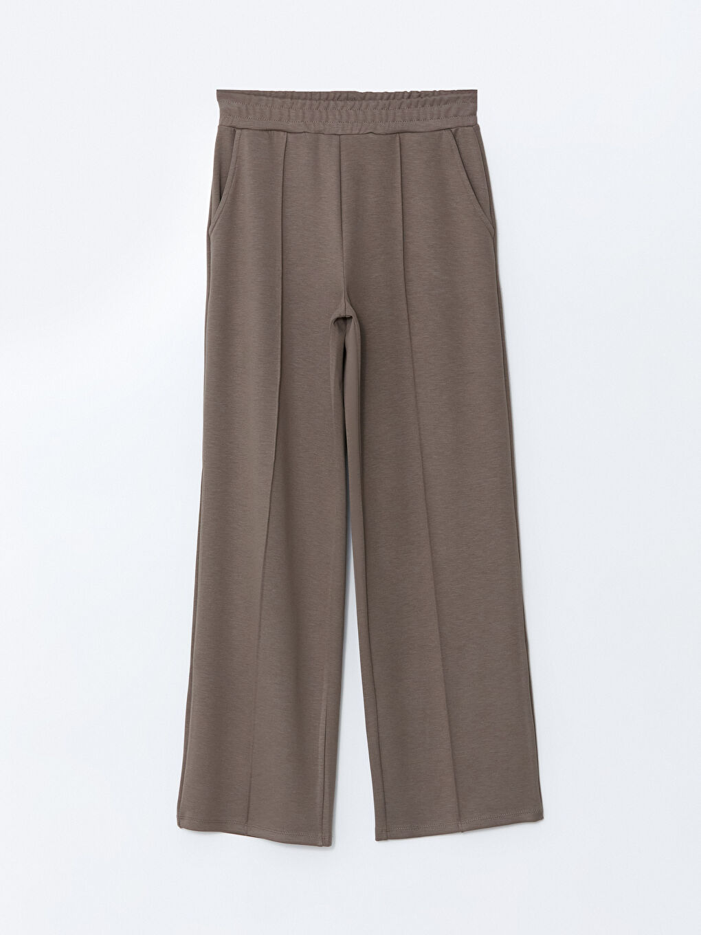 Women's Wide Leg Elastic Waist Tracksuit Bottom -S5ND23Z8-H55