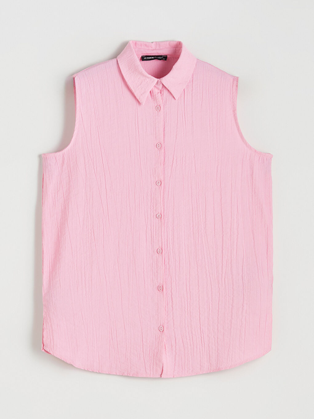 Pembe Müslin Kadın Gömlek-4